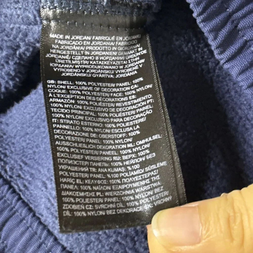 North Face Denali Fleece Pants Women's Large Navy Blue Ripstop Patches Outdoors - Picture 9 of 10